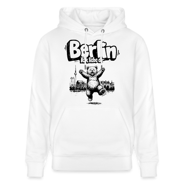 BERLIN ICK LIEBE DIR-Unisex Bio-Hoodie - Weiß
