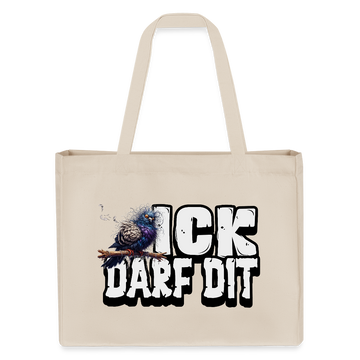 ICK DARF DIT|TAUBE-Einkaufstasche - Naturweiß