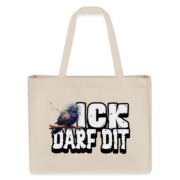 ICK DARF DIT|TAUBE-Einkaufstasche - Naturweiß