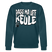PASS MA UFF KEULE-Unisex Bio-Sweatshirt II - Dunkles Petrol