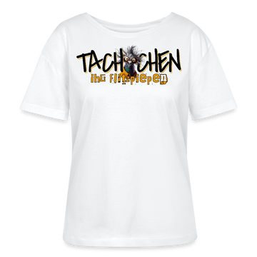 TACHCHEN IHR FLITZPIEPEN-Rundhals Frauen Bio-T-Shirt - Weiß