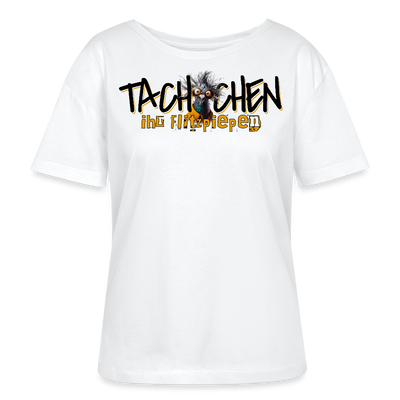 TACHCHEN IHR FLITZPIEPEN-Rundhals Frauen Bio-T-Shirt - Weiß