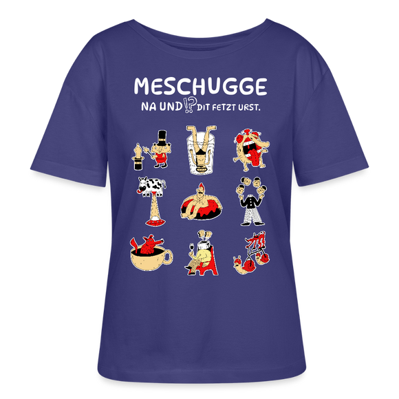 Berlin Shirt-MESCHUGGE-Rundhals Frauen Bio-T-Shirt - Dämmerung