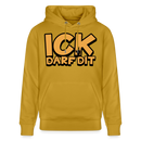 ICK DARF DIT - Bio-Hoodie - Ocker
