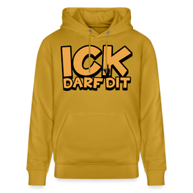 ICK DARF DIT - Bio-Hoodie - Ocker