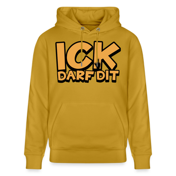 ICK DARF DIT - Bio-Hoodie - Ocker