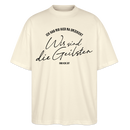 WIR SIND DIE GEILSTEN-Berlin26-Oversized Unisex Bio T-Shirt - Weißgrau