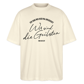 WIR SIND DIE GEILSTEN-Berlin26-Oversized Unisex Bio T-Shirt - Weißgrau
