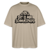 Berliner Bär-DIT IS MIR SCHNURZPIEPE-Oversized Unisex Bio T-Shirt - Steingrau