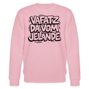 Berliner Schnauze-VAFATZ DA IM JELÄNDE-Unisex Bio-Sweatshirt - Hellrosa