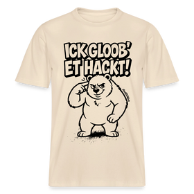 Berlin Shirt-ICK GLOOB ET HACKT-RELAXED FIT Unisex Organic T-Shirt - Natur
