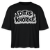 DIT IS KNORKE-Frauen Boxy Bio-T-Shirt - Schwarz