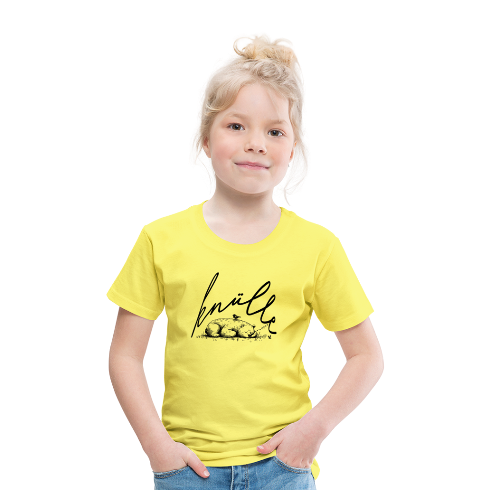 KNÜLLE - Kinder Premium T-Shirt - Gelb