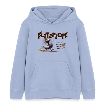 BERLINER FLITZPIEPE-Kinder Bio-Hoodie - Sky
