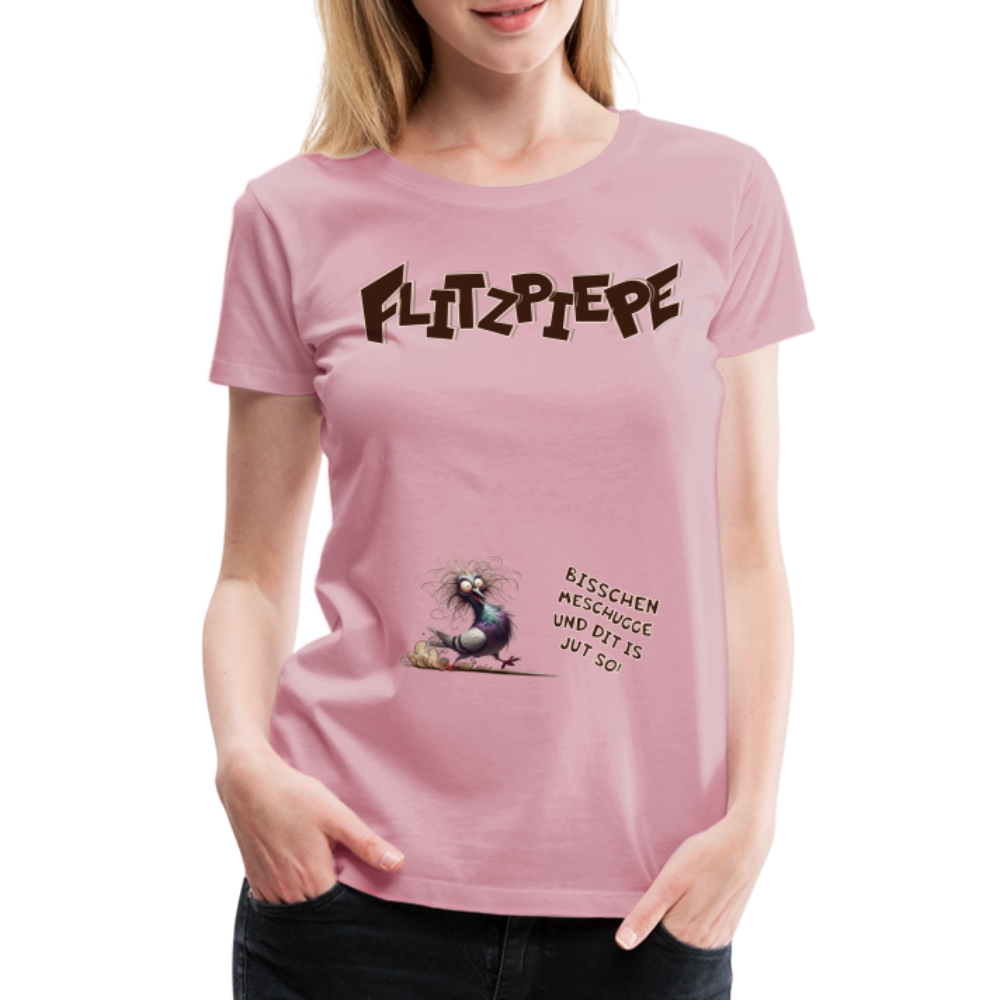 BERLINER FLITZPIEPE - Frauen Premium T-Shirt - Hellrosa