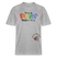 LIEBE IS BUNT-Relaxed Fit Unisex Bio-T-Shirt - Grau meliert