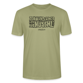 Berliner Spruch-ICK WUNDER MIR-Unisex T-Shirt BIO - Nebelgrün