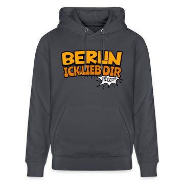 BERLIN ICK LIEB DIR - Unisex Bio-Hoodie - Indigoblau