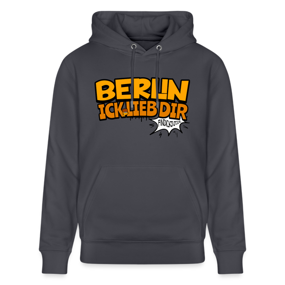 BERLIN ICK LIEB DIR - Unisex Bio-Hoodie - Indigoblau