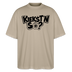 KIEKSTN SO?-Oversized Unisex Bio T-Shirt mit Berliner Schnauze - Steingrau