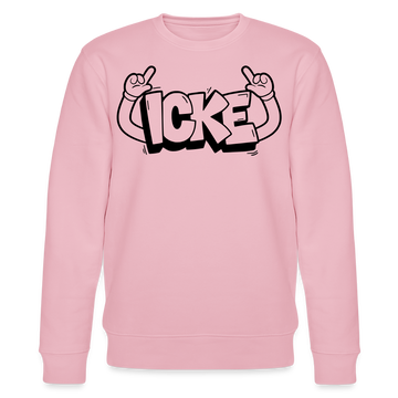 ICKE-Unisex Bio-Sweatshirt  mit Berliner Schnauze - Hellrosa