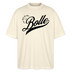 ICK FREU MA WIE BOLLE-Oversized Unisex Bio T-Shirt - Weißgrau