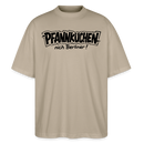 Berlin Shirt-PFANNKUCHEN, nich Berliner-Oversized Unisex Bio T-Shirt - Steingrau