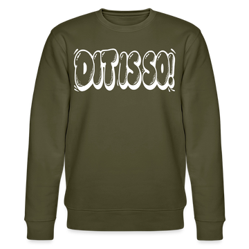 Berlin Sweater-DIT IS SO!-Unisex Bio-Sweatshirt - Khaki