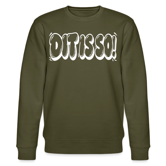 Berlin Sweater-DIT IS SO!-Unisex Bio-Sweatshirt - Khaki