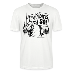 Berlin Souvenir T-Shirt-DIT IS SO!- Bio Unisex T-Shirt mit Berliner Bär - Weiß