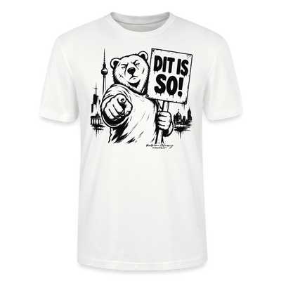 Berlin Souvenir T-Shirt-DIT IS SO!- Bio Unisex T-Shirt mit Berliner Bär - Weiß