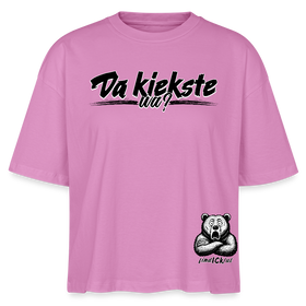 Da kiekste, wa?-Frauen Boxy Bio-T-Shirt II - Pink