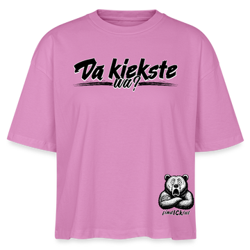 Da kiekste, wa?-Frauen Boxy Bio-T-Shirt II - Pink
