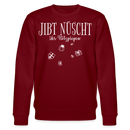 JIBT NÜSCHT zu Weihnachten in Berlin-Unisex Bio-Sweatshirt - Burgunderrot