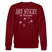 JIBT NÜSCHT zu Weihnachten in Berlin-Unisex Bio-Sweatshirt - Burgunderrot