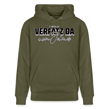 VERFATZ DA VOM JELÄNDE-Unisex Bio-Hoodie - Khaki Grün