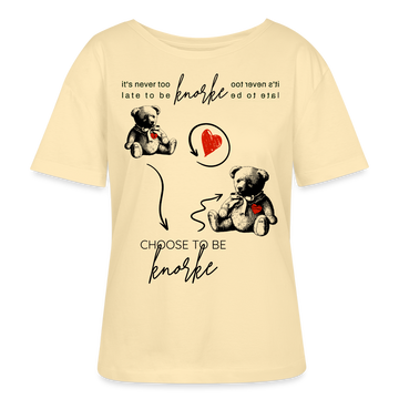 Berlin Shirt "KNORKE"-Rundhals Frauen Bio-T-Shirt - Creme