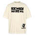 ICK MACH WAT ICK WILL-Oversized Unisex Bio T-Shirt II - Weißgrau
