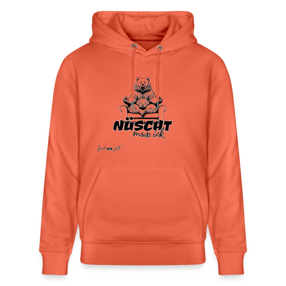 NÜSCHT MUSS ICK-Unisex Bio-Hoodie - Hellrot