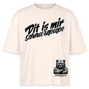 Dit is mir SCHNURZPIEPE-Frauen Boxy Bio-T-Shirt - Weißgrau