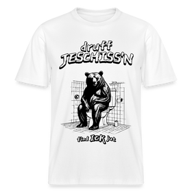DRUFF JESCHISS'N-Relaxed Fit Unisex Bio-T-Shirt - Weiß