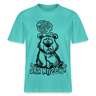 DU SCHNALLST JAR NÜSCHT-RELAXED FIT Unisex BIO T-Shirt - Poolblau