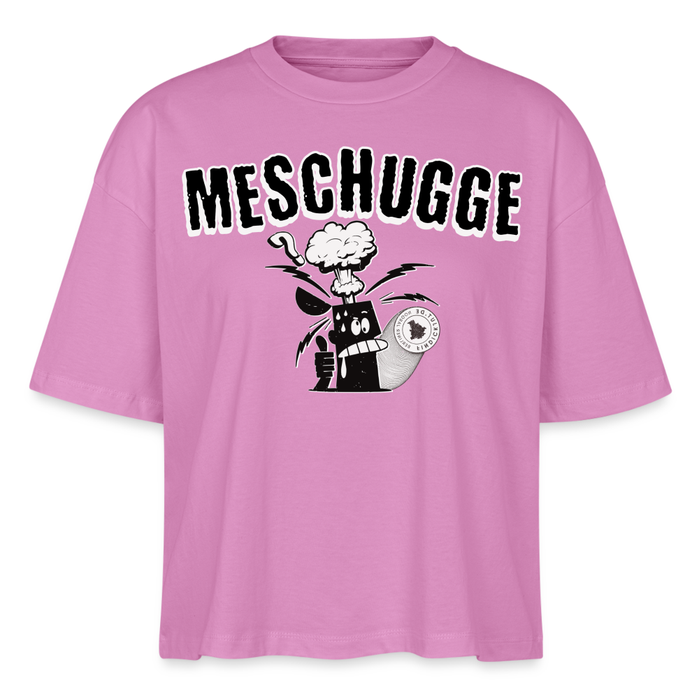 MESCHUGGE - Frauen Boxy Bio-T-Shirt - Pink