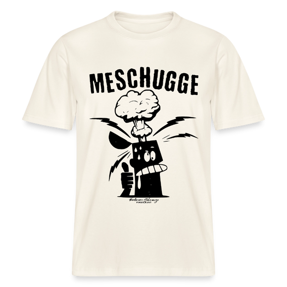 Berlin Shirt-MESCHUGGE - Relaxed Fit Unisex Bio-T-Shirt - Naturweiß 