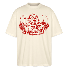 Berlin Shirt "Jibt nüscht" - Weihnachts-Oversized Unisex Bio T-Shirt - Natur