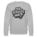 Berliner Spruch-DA KIEKSTE WA?-Unisex Bio-Sweatshirt - Grau meliert
