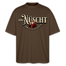 JIBT NÜSCHT IHR FLITZPIEPEN-Oversized Unisex Bio T-Shirt II - Dunkelbraun