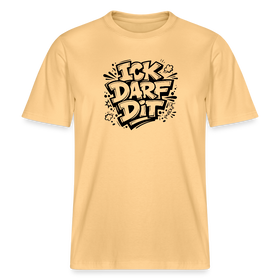 Berlin Shirt-ICK DARF DIT- RELAXED FIT Unisex bio T-Shirt - Hellgelb