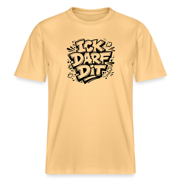 Berlin Shirt-ICK DARF DIT- RELAXED FIT Unisex bio T-Shirt - Hellgelb