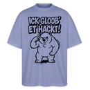 Berlin Shirt-ICK GLOOB ET HACKT-Oversized Unisex Bio T-Shirt - Violett
